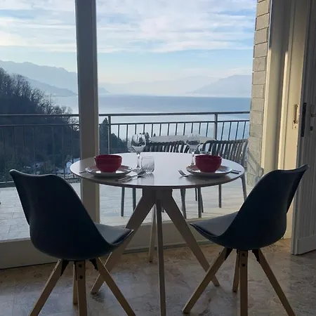 アパート Casa Colmegna Mit Traumhaften See- Und Bergblick